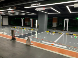 北京地下停车场设施划线施工