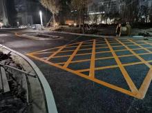  热熔标线施工 